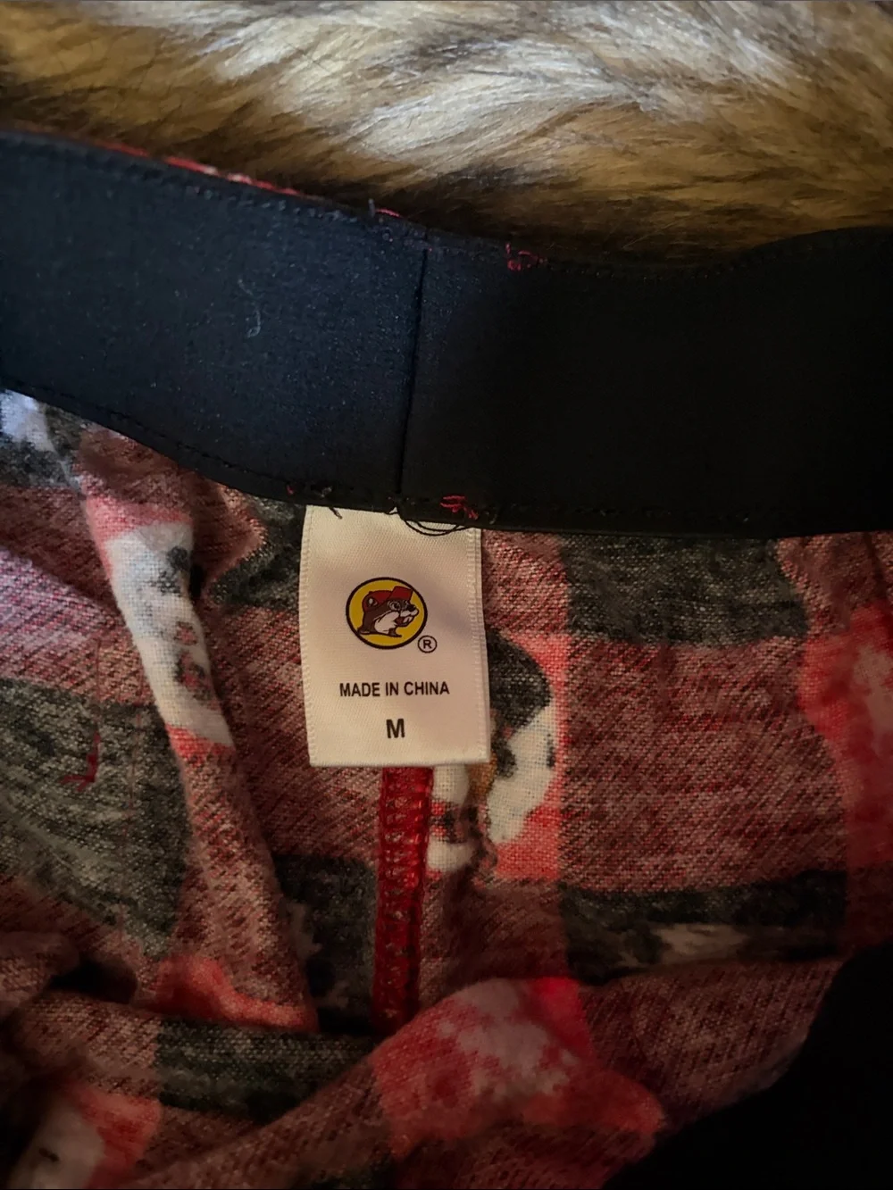 Buc-ee's Adult Soft Flannel Checkered Christmas Pajama Lounge Pants Size Medium
